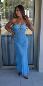Maxi vestido transparente